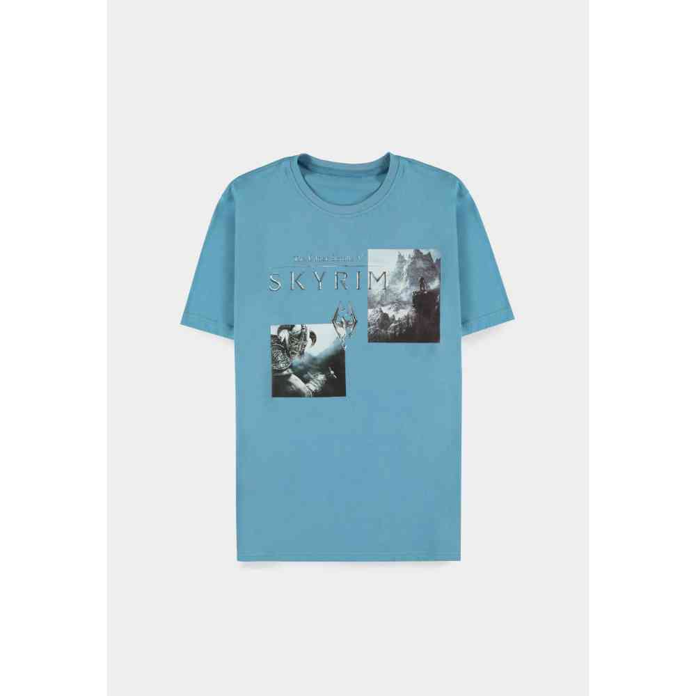 The Elder Scrolls V: Skyrim - Dragonborn Heren Tshirt - Blauw